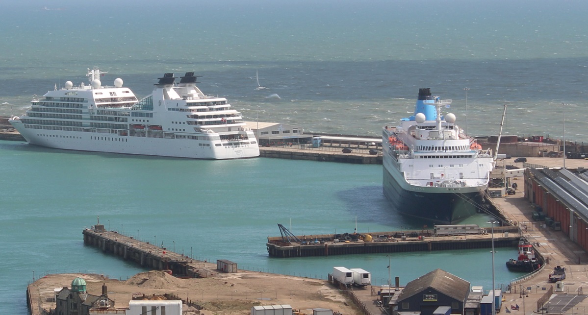 The white cliffs revival the port of Dover