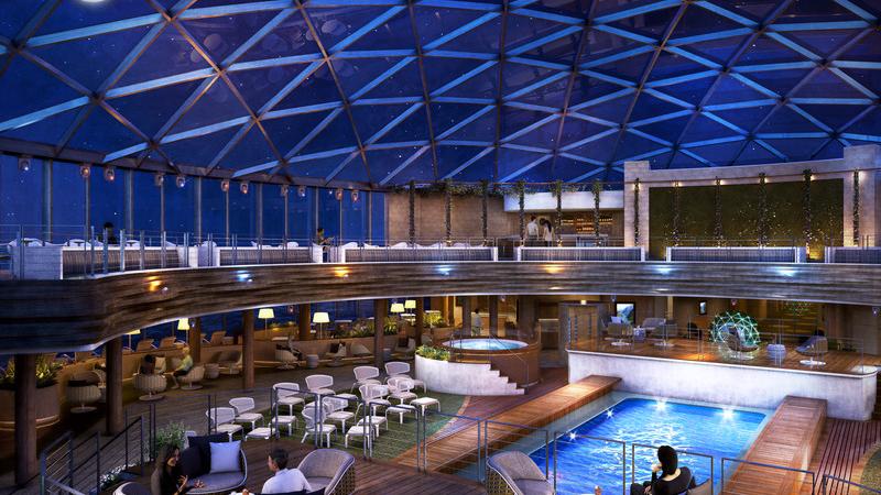 Iona, P&O cruises, P&O, new ship, SkyDome, Sky Dome