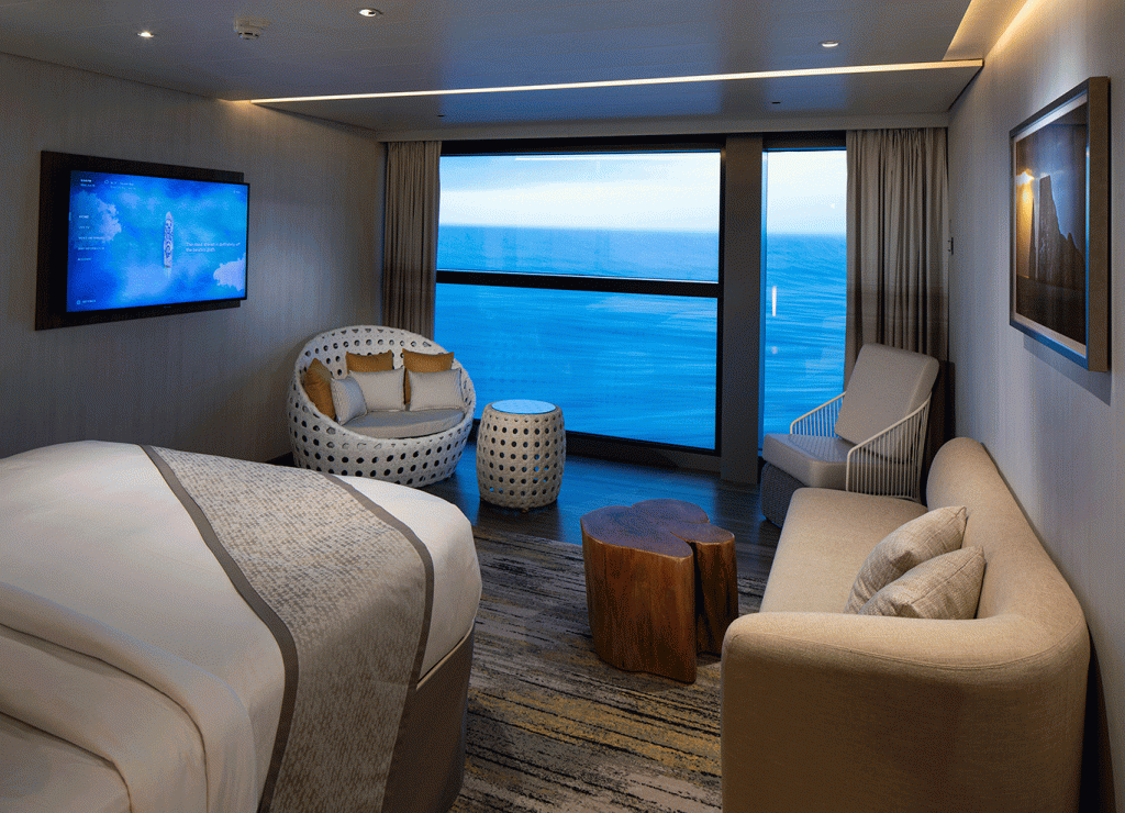 Luxury suites aboard Galapagos-based Celebrity Flora