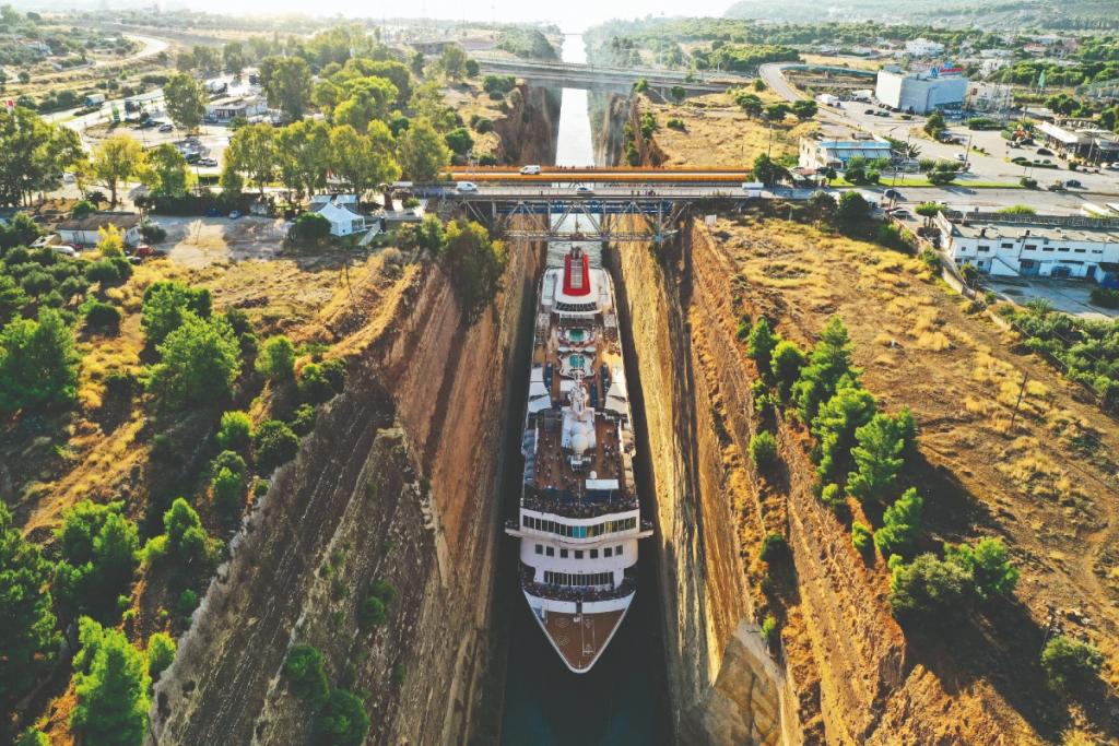 Fred Olsen, cruise, travel, Braemar, Corinth Canal, small ships
