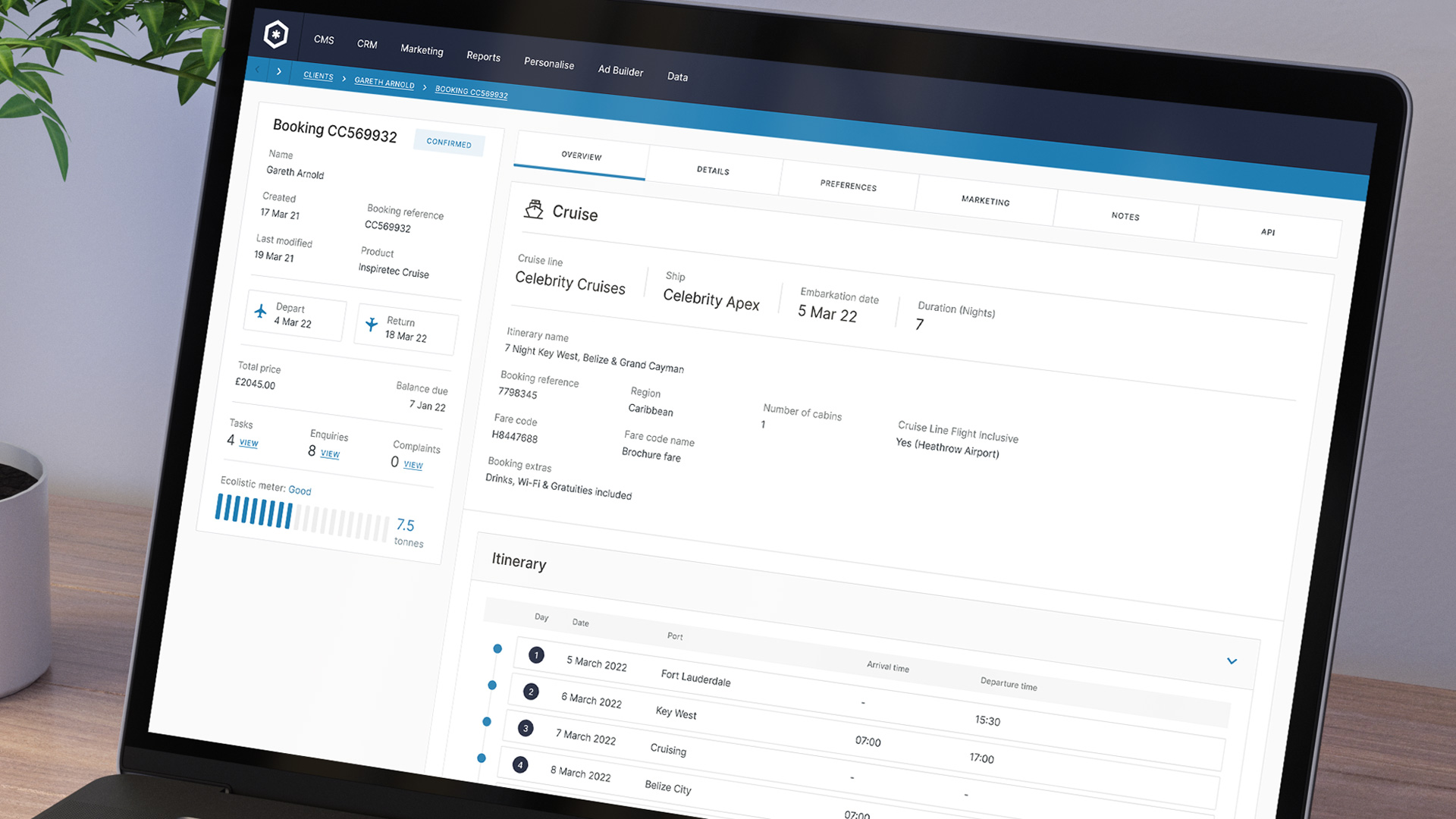 Travel technology firm Inspiretec is offering CLIA travel agent members the opportunity to trial its CRM product for free for three months.