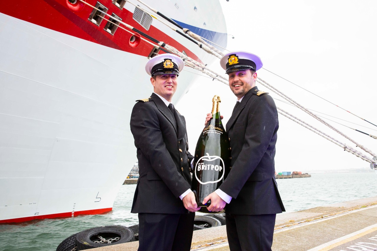 P&O Cruises Iona named by Dame Irene Hays