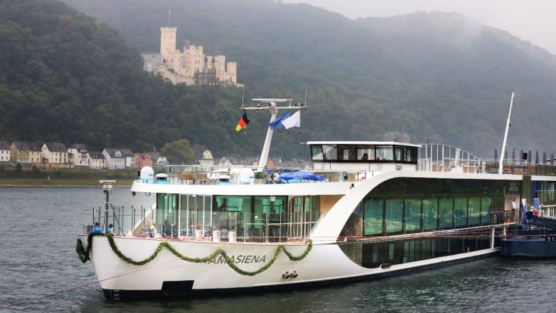 AmaWaterways has christened its newest river cruise ship, AmaSiena