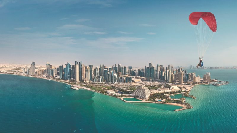 Qatar Paragliding landscape