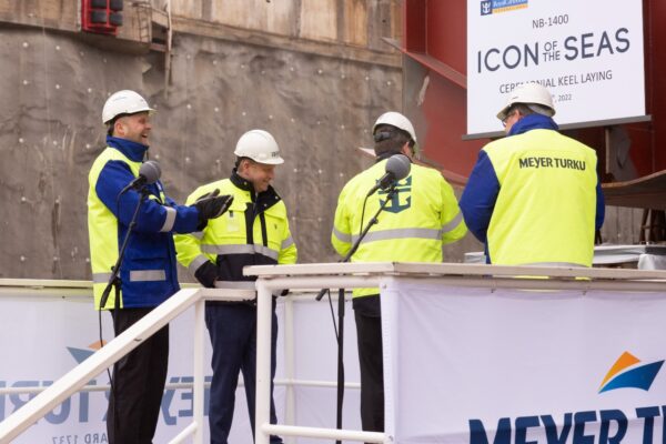 Royal Caribbean Icon of the Seas keel laying
