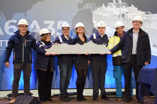 Royal Caribbean hold steel-cutting ceremony for Utopia of the Seas