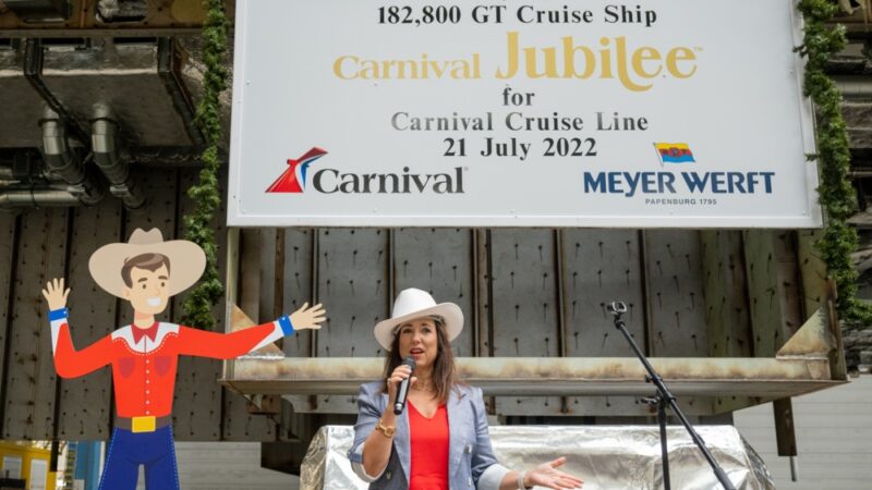 Carnival Cruise Line Carnival Jubilee’s Keel Laying Ceremony
