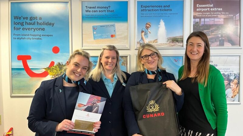 Cunard and travel agents