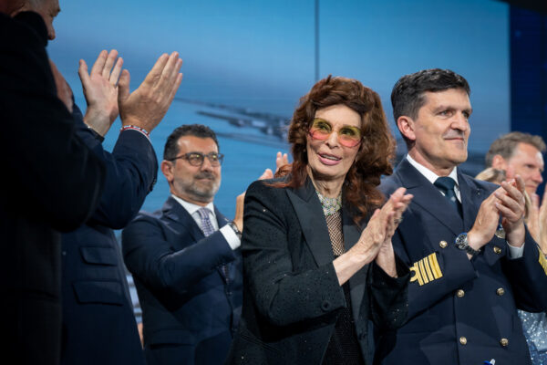Oscar-winning Italian actress,Sophia Loren, taken on the role of godmother to her 19th MSC Cruises' ship. Credit: Ivan Sarfatti