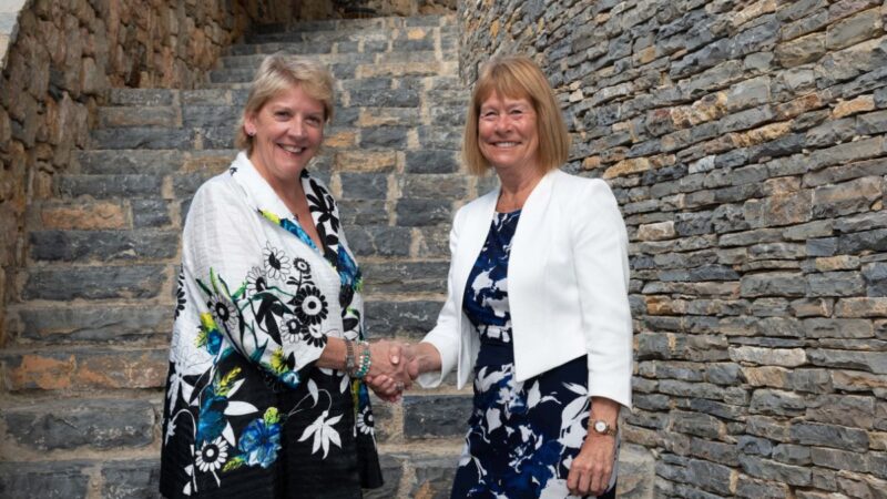 Former Celebrity Cruises boss Jo Rzymowska and Hays Travel owner and chair Dame Irene Hays