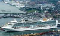 Cruise ship in Southampton