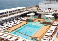 Swimming pool on a cruise ship