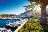 Yachts in Port Hercules, Monte Carlo, Monaco.