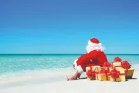 Christmas beach