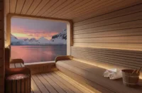 Guests will be able to relax in the spa sauna