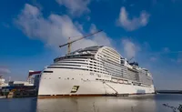 MSC Cruises new flagship MSC World America in her final stages of construction