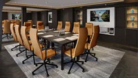 An onboard meeting room