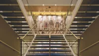 Replica of segment of the Bayeux Tapestry on Viking ocean ship Credit Viking 1